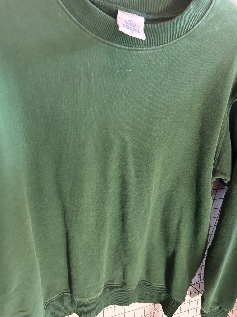 Fresh Prints Classic Crewneck Sweater - Green - Picture 3 of 3